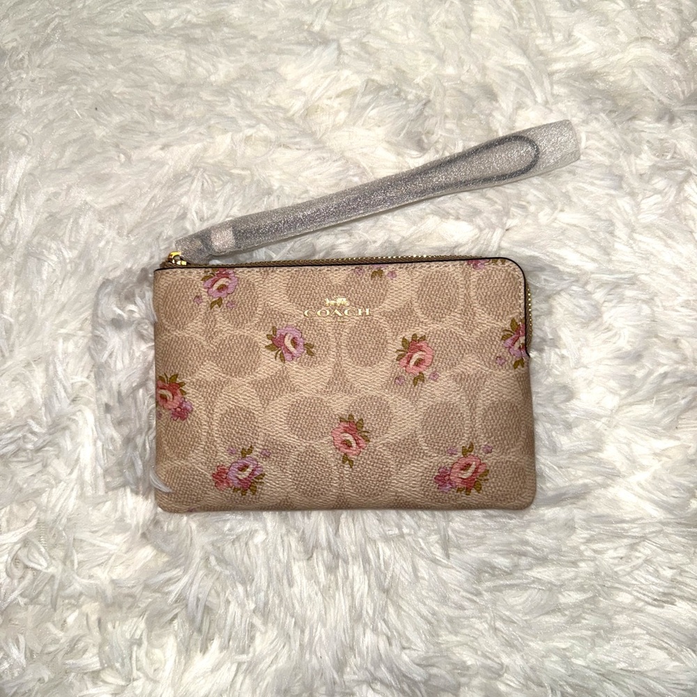 Coach Floral Wristlet